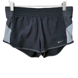 Nike Dri-Fit Black and Gray Athletic Running Shorts
